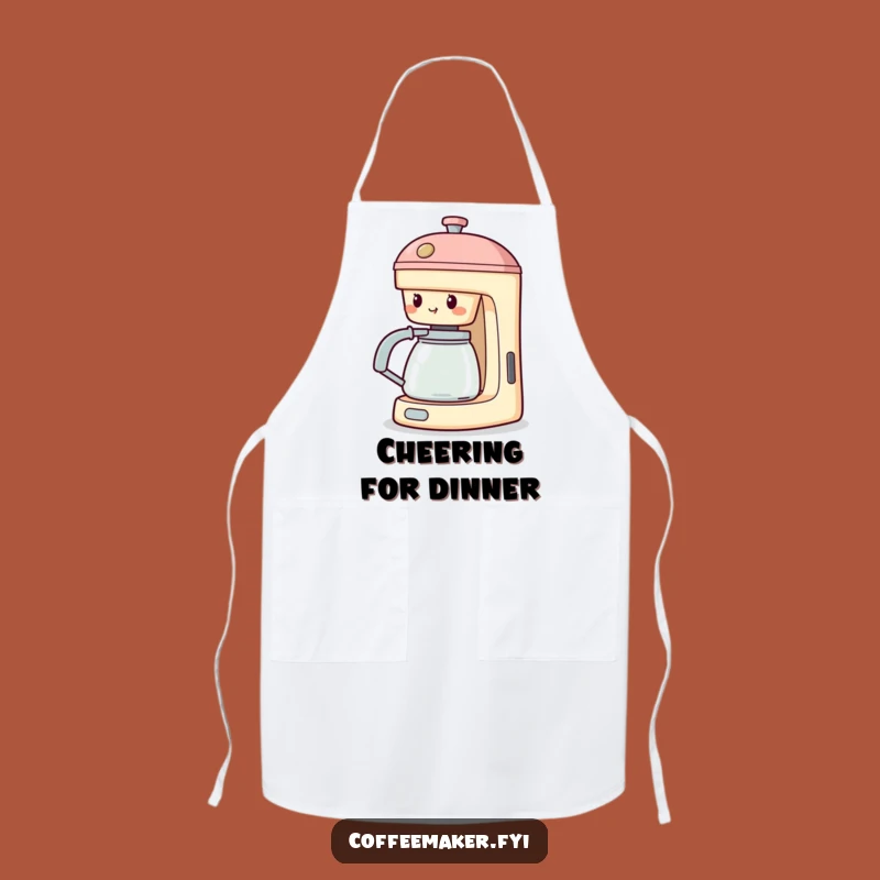 Funny Cheering Coffee Maker Apron: Spout Up, Kitchen Cheer!