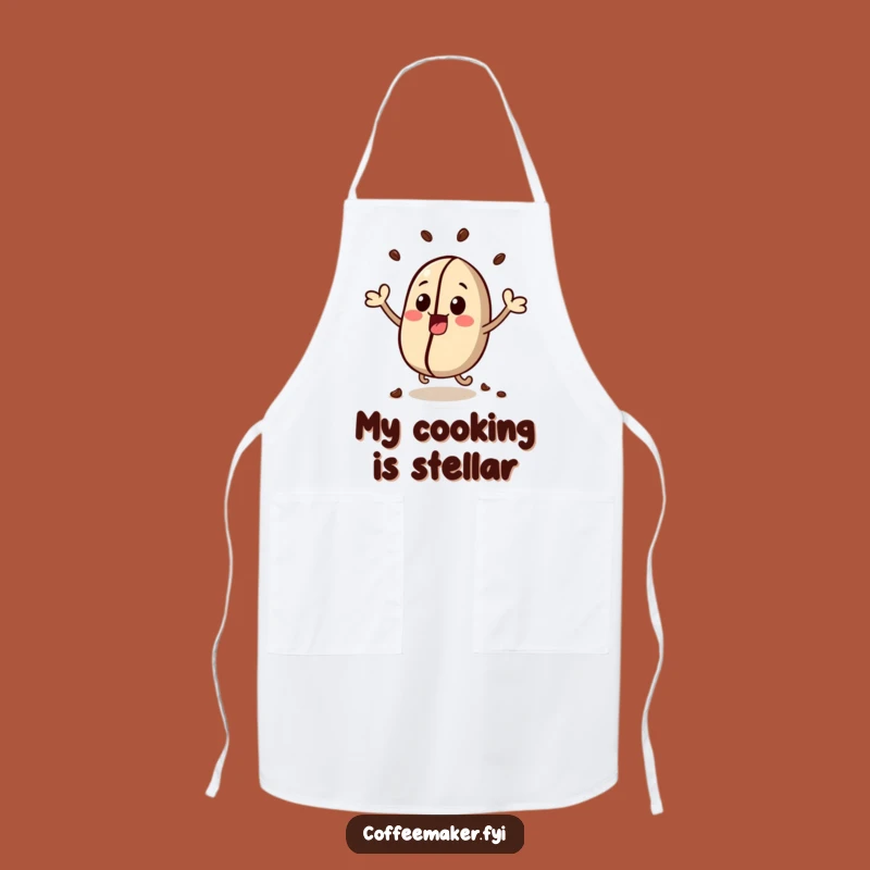 Funny Kawaii Coffee Bean Apron - Bouncing Chef Style