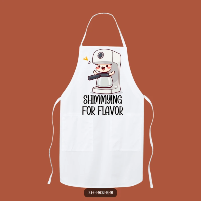Funny Victorious Coffee Maker Apron: Shimmy & Cook, Great Gift!