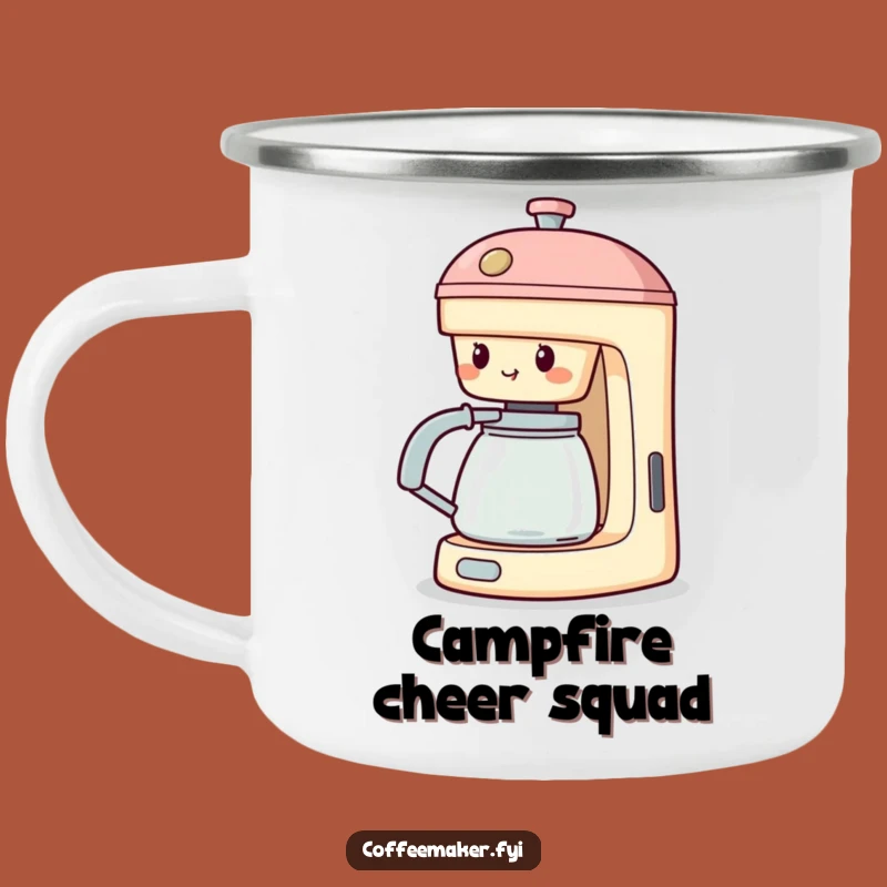Funny Cheering Coffee Maker Camping Mug: Spout Adventure, Gift!
