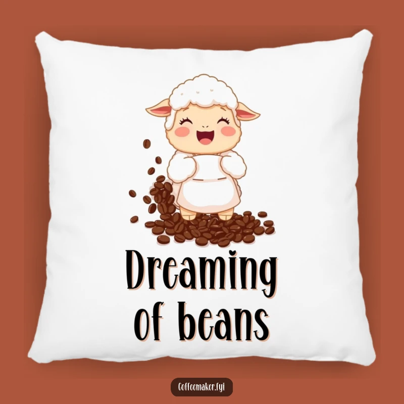 Funny Sheep Coffee Bean Pillow: Cuddle up with a Giggling Sheep's Bean Spill