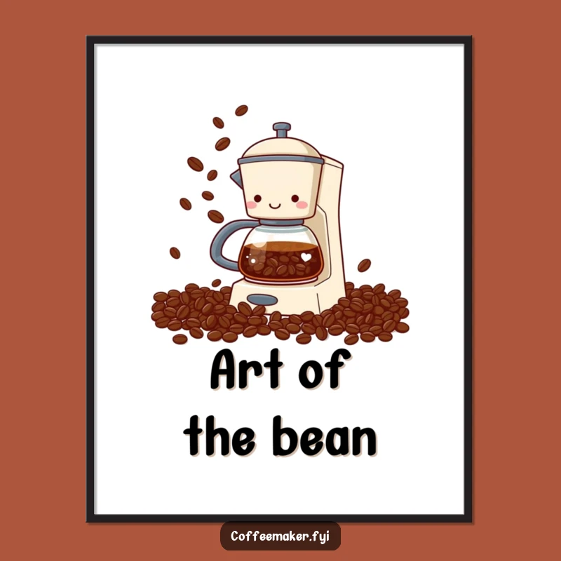 Funny Coffee Maker Digital Art - Hilarious Bean Juggling Print, Perfect Humorous Gift