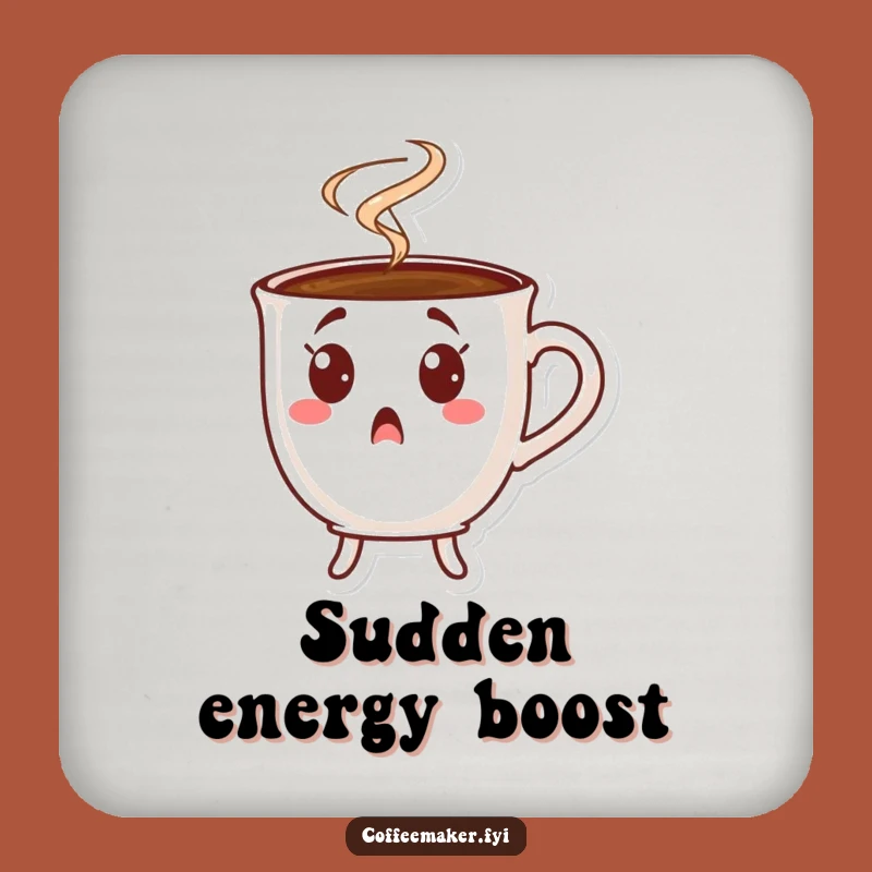 Funny Surprised Coffee Cup Coasters: Protect Your Furniture with Humor