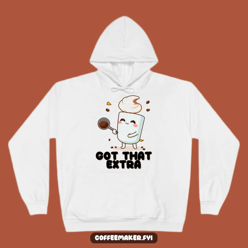 Cozy Funny Coffee Scoop Hoodie: Big Scoop Warmth and Style