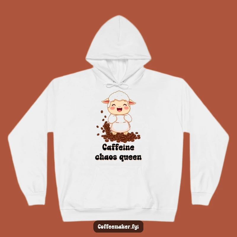 Funny Sheep Coffee Bean Hoodie: Cozy Up with Giggles and Coffee Beans