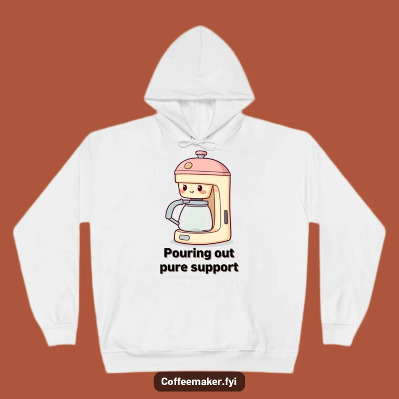 Funny Cheering Coffee Maker Hoodie: Spout Up, Cozy Cheer Gift!
