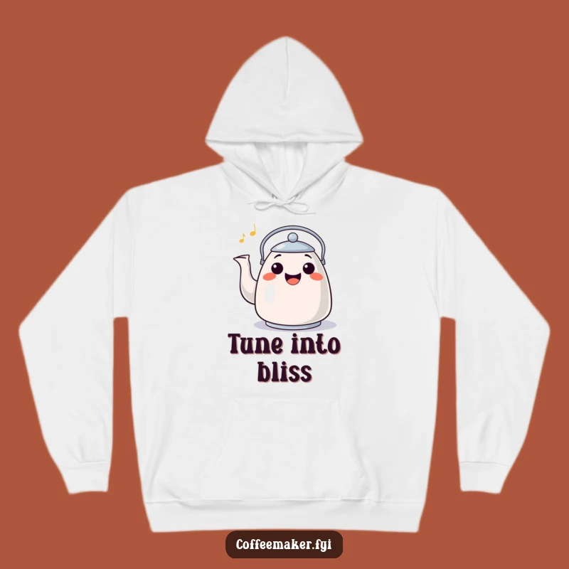 Funny Happy Kettle Hoodie - Cozy Whistling Tune Comfort Gift