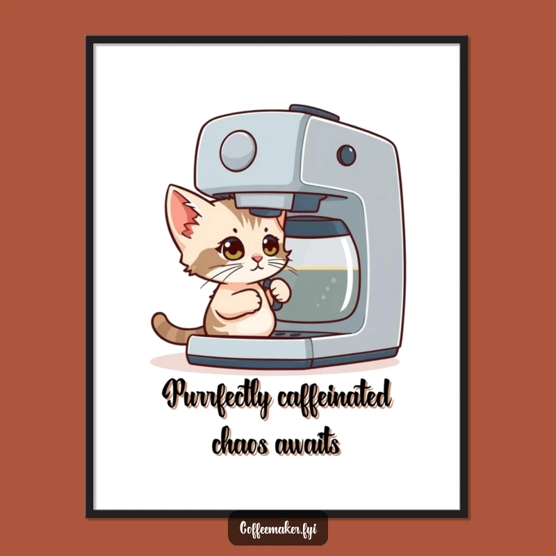 Free Printable Kitten Coffee Art: Funny Downloadable Wall Decor for Coffee-Loving Homes
