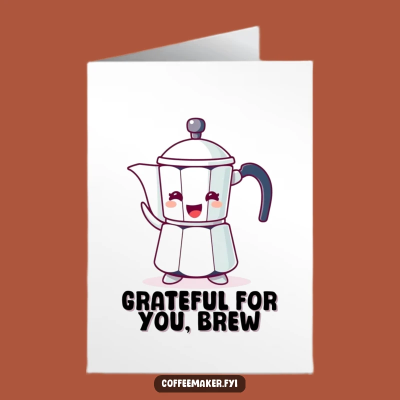 Free Printable Thank You Card: Cheerful Pot DIY Gift for Coffee Lovers