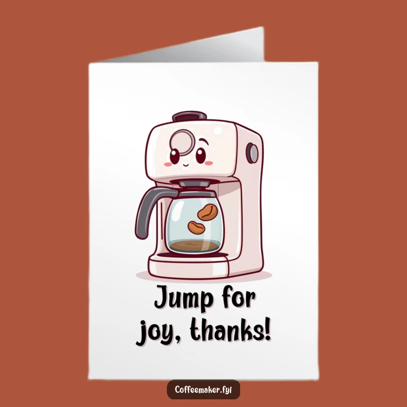 Free Printable Thank You Card: Surprise Coffee Bean Downloadable Gift