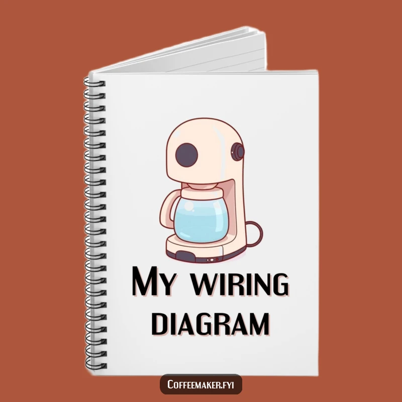 Funny Coffee Maker Notebook - Jot Down Brewing Ideas Gift!