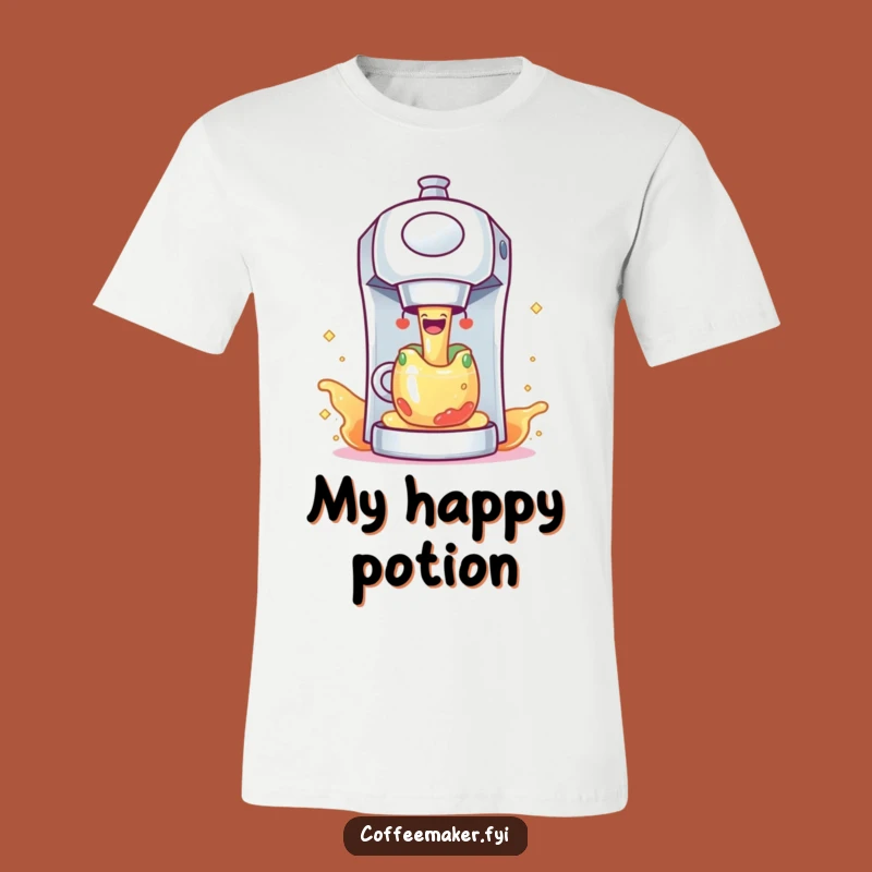 Funny Coffee Maker Sparkling Cascade T-Shirt - Joyful Gift for Baristas