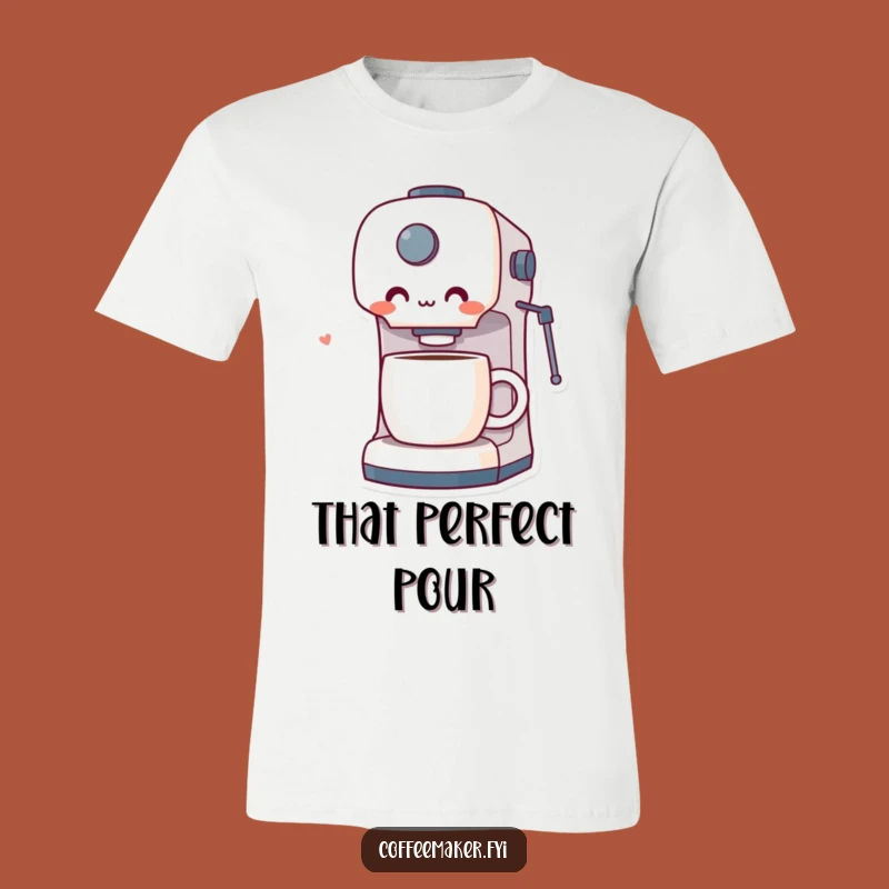 Funny Surprised Coffee Maker T-Shirt: Wear Your Coffee Delight with Humorous Style!