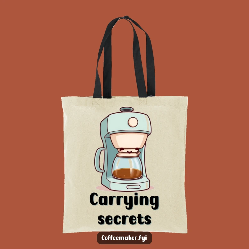Funny Coffee Maker Peeking Tote Bag - Chic Gift for Coffee Addicts
