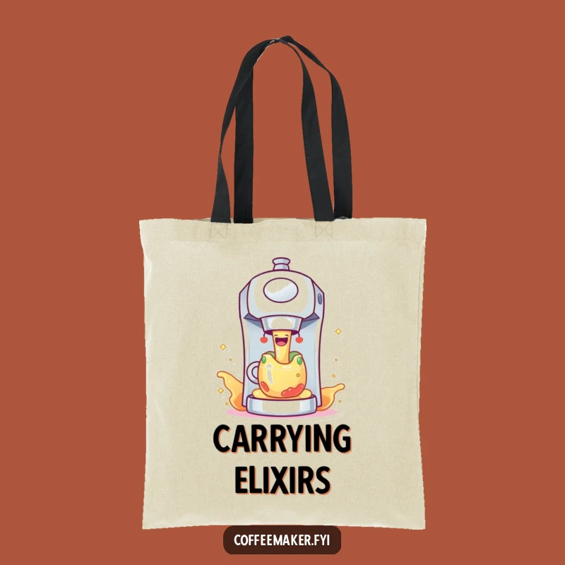 Funny Coffee Maker Sparkling Tote Bag - Chic Gift for Coffee Lovers